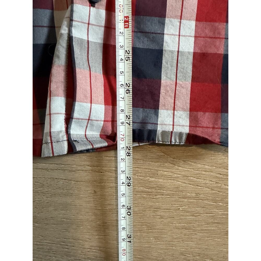 Arc'teryx Brohm Shirt Plaid Red Blue Men's Size S Short Sleeve - Picture 9 of 9